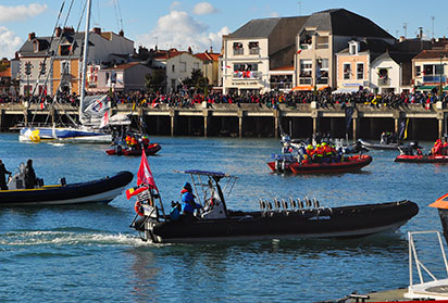 Suivi départ course nautique au large de Belle-Île